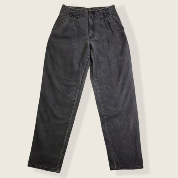 Zeppelin Jeans Vintage Zeppelin High Rise Pleated Front Denim Jeans